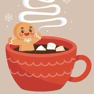 Hot Chocolate with Gingerbread